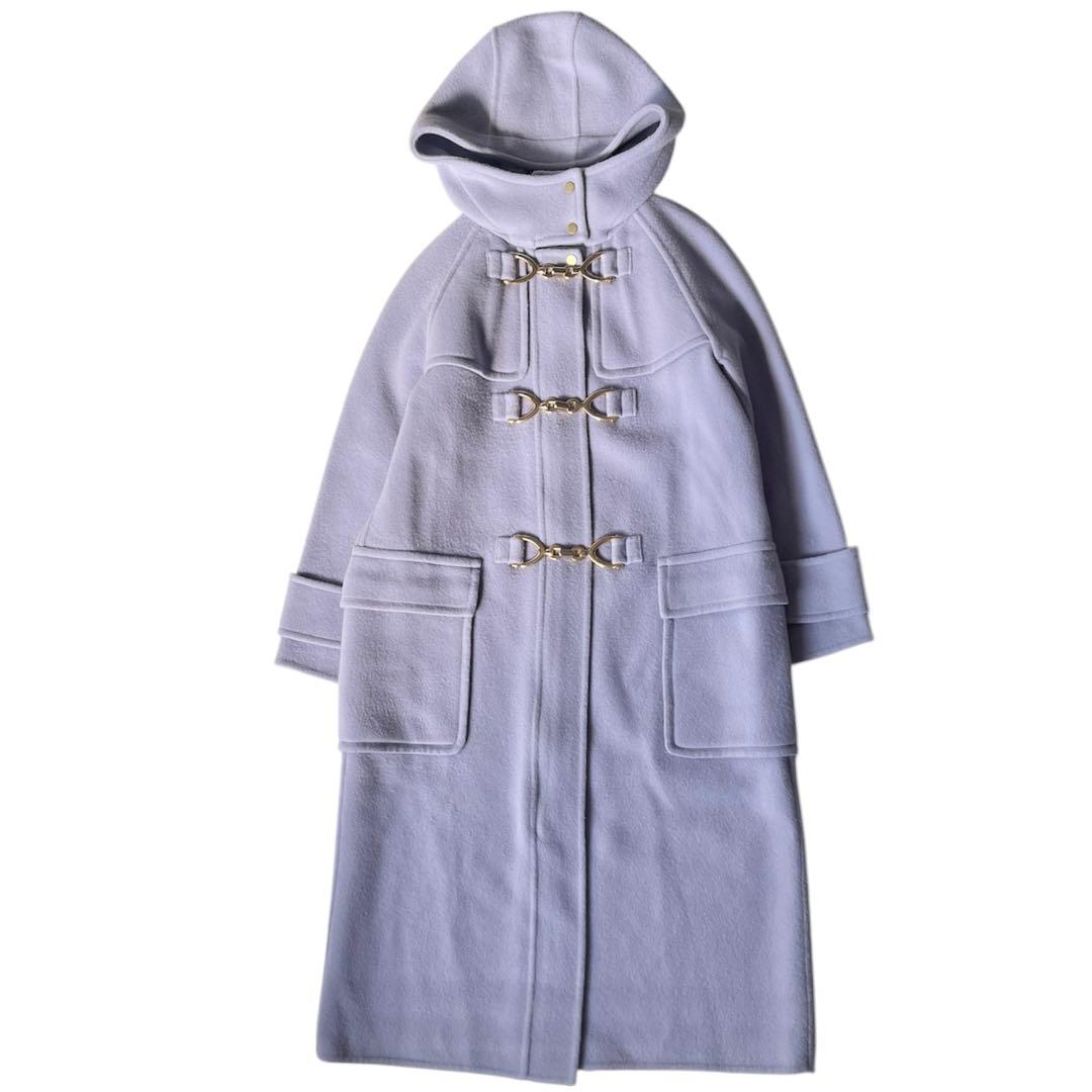 グレースコンチネンタル ダッフル リバーコート ゴールド金具 36 ラベンダー