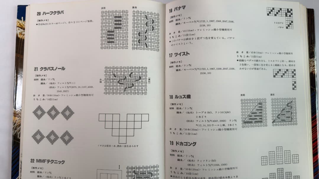 山梨幹子著　婦人画報社刊　スウェーデン織 技法と作品