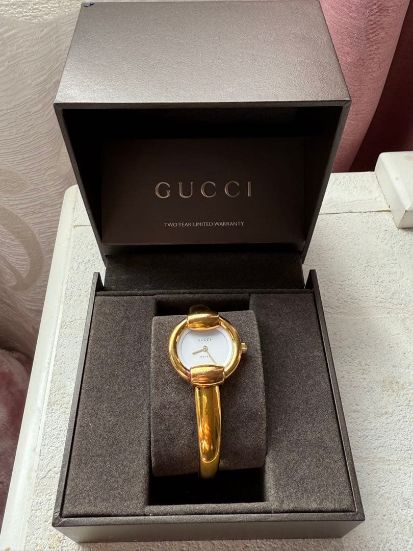 GUCCI ゴールド ラウンドフェイス 時計‼️Sale‼️