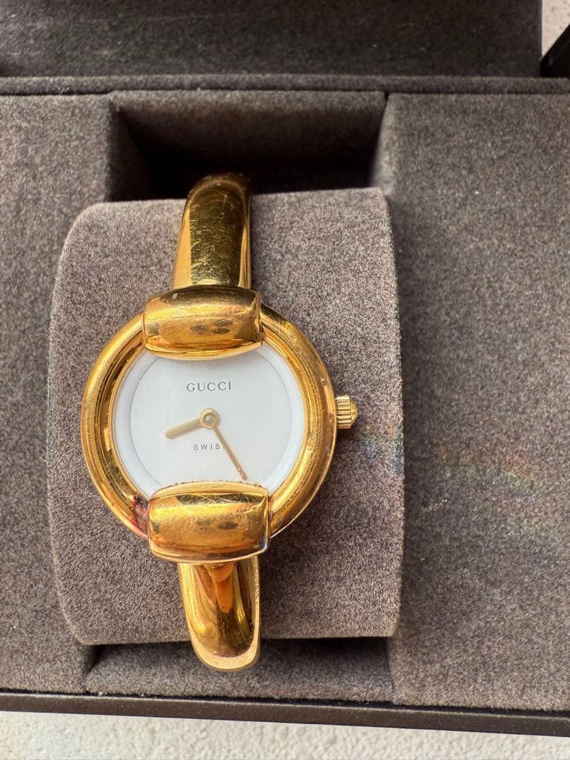 GUCCI ゴールド ラウンドフェイス 時計‼️Sale‼️