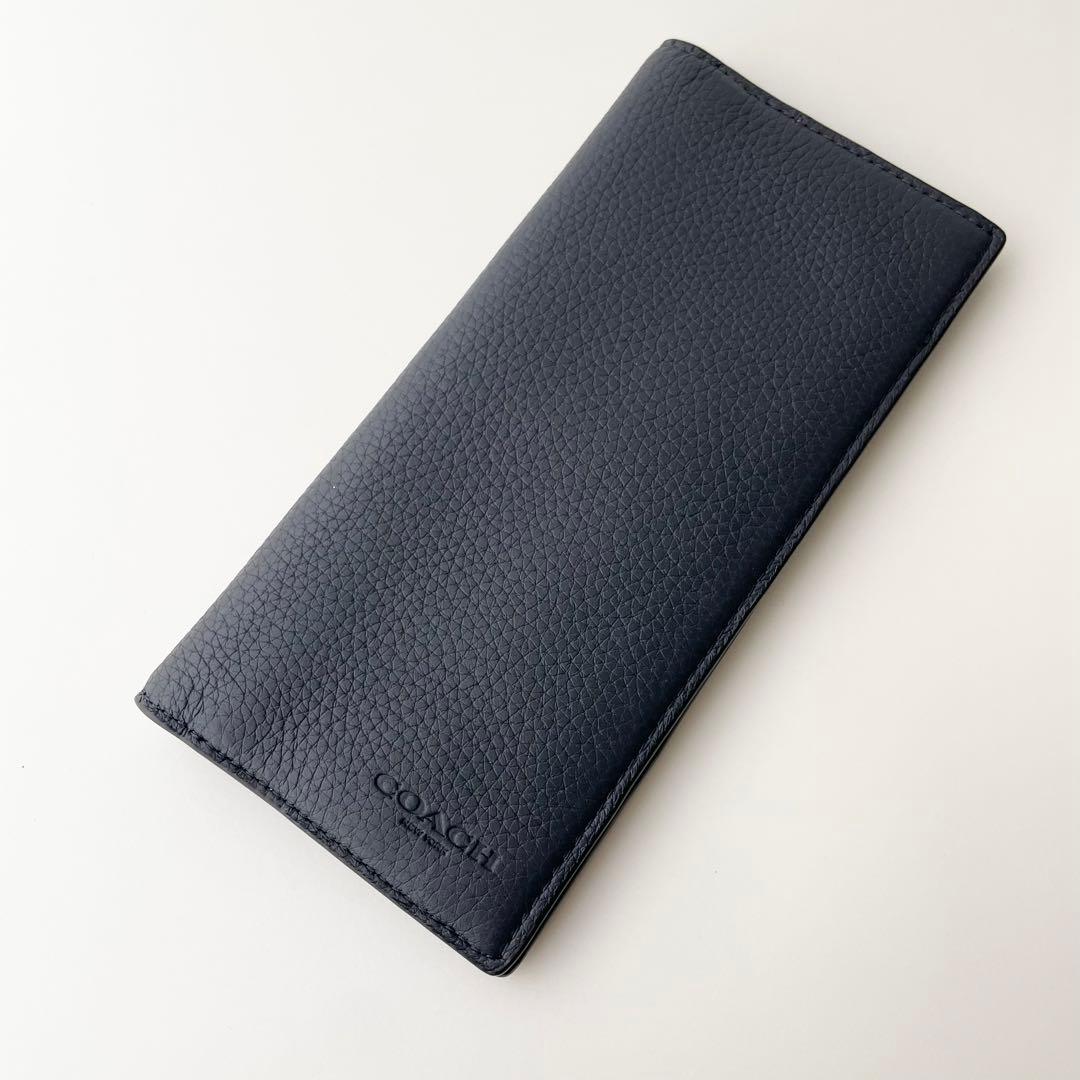 コーチ COACH 長財布 メンズ ブレスト ポケット ウォレット レザー 新品