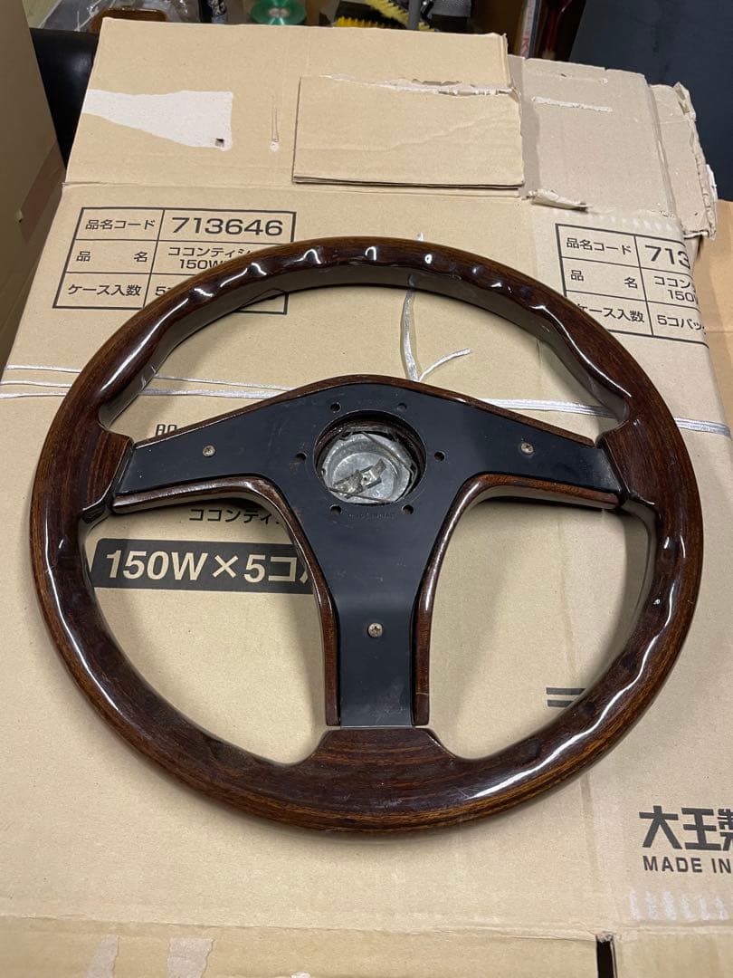 エ*ン様 ナルディ　ウッドハンドル　当時物！