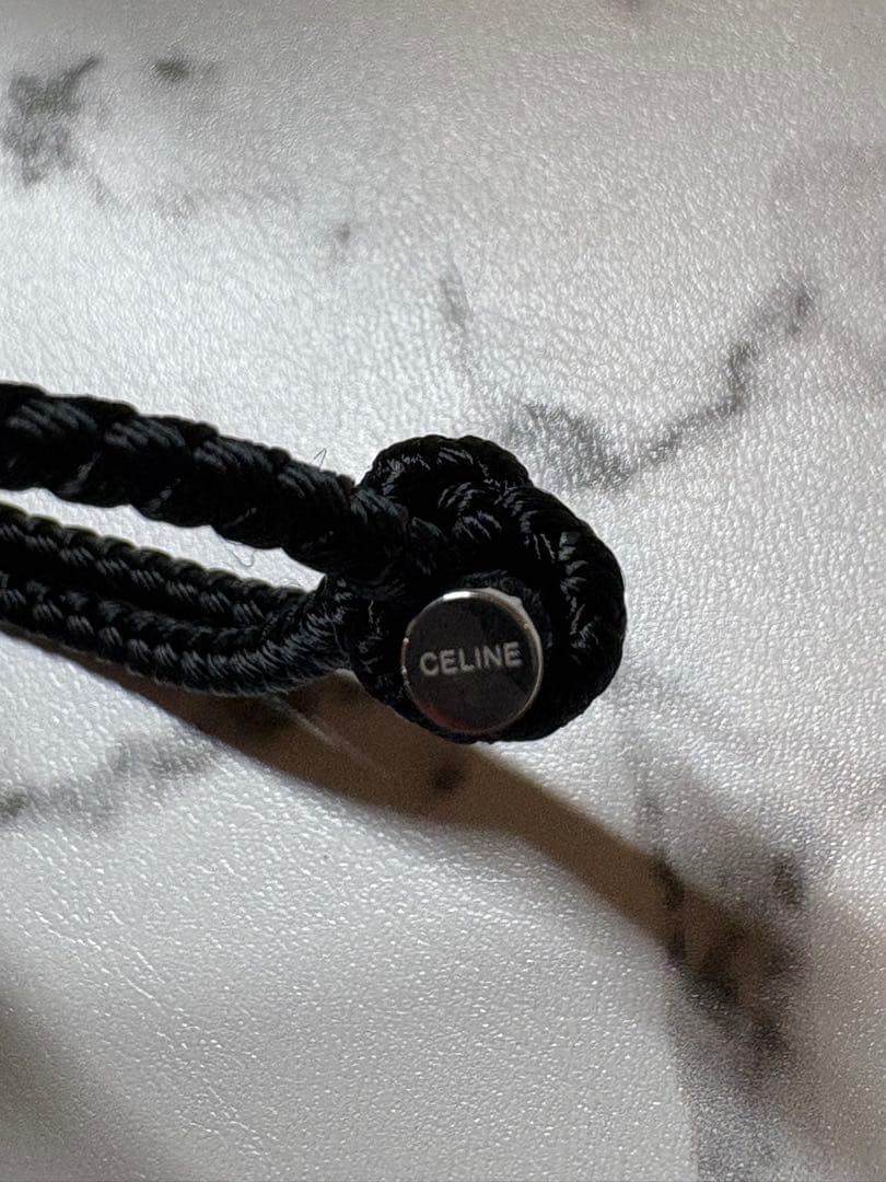 CELINE セリーヌ トリオンフビーチブレスレット ブラック