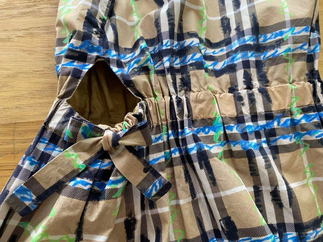 【美品】BURBERRY CHILDREN チェック柄 ワンピース ノースリーブ