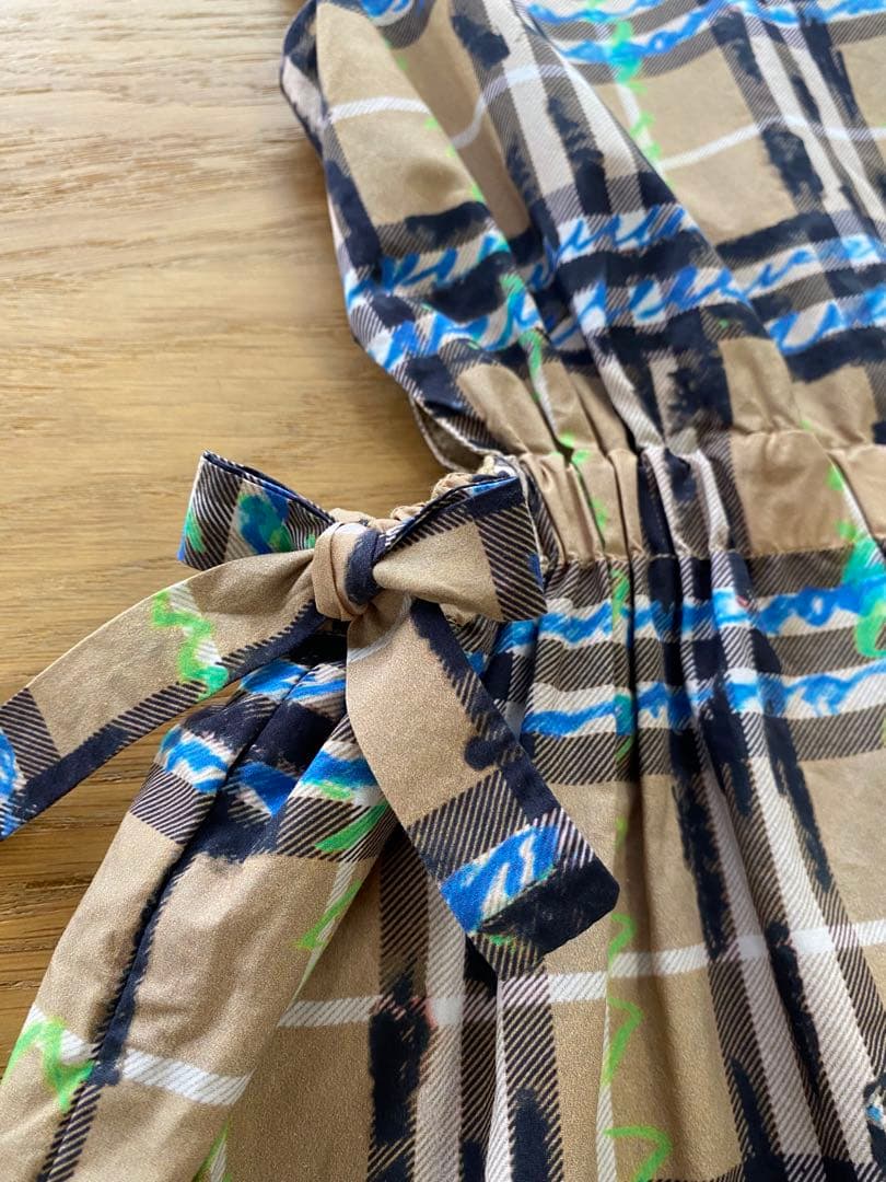 【美品】BURBERRY CHILDREN チェック柄 ワンピース ノースリーブ