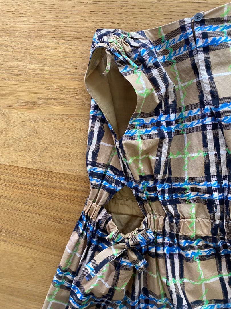 【美品】BURBERRY CHILDREN チェック柄 ワンピース ノースリーブ