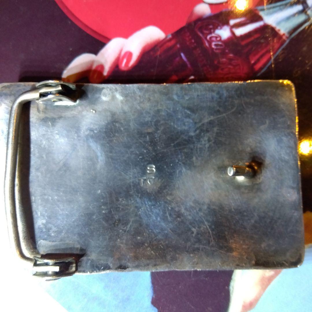 アラスカ州シルエット シルバー製ベルトバックル