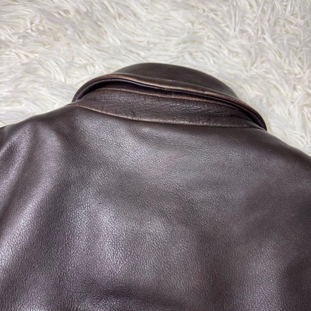 ☆St. John's Bay セントジョンズベイ レザージャケット ブラウン☆