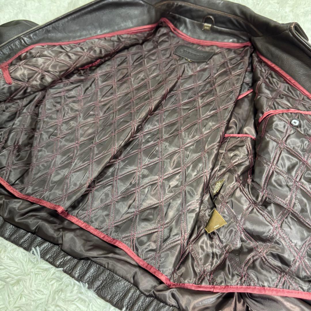 ☆St. John's Bay セントジョンズベイ レザージャケット ブラウン☆