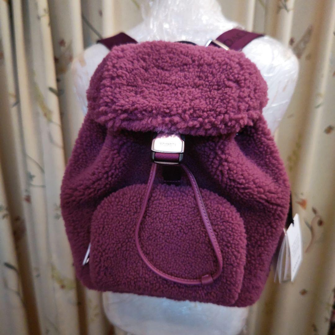 最終お値下げCOACH コーチ リュック バックパック ピンク もこもこ