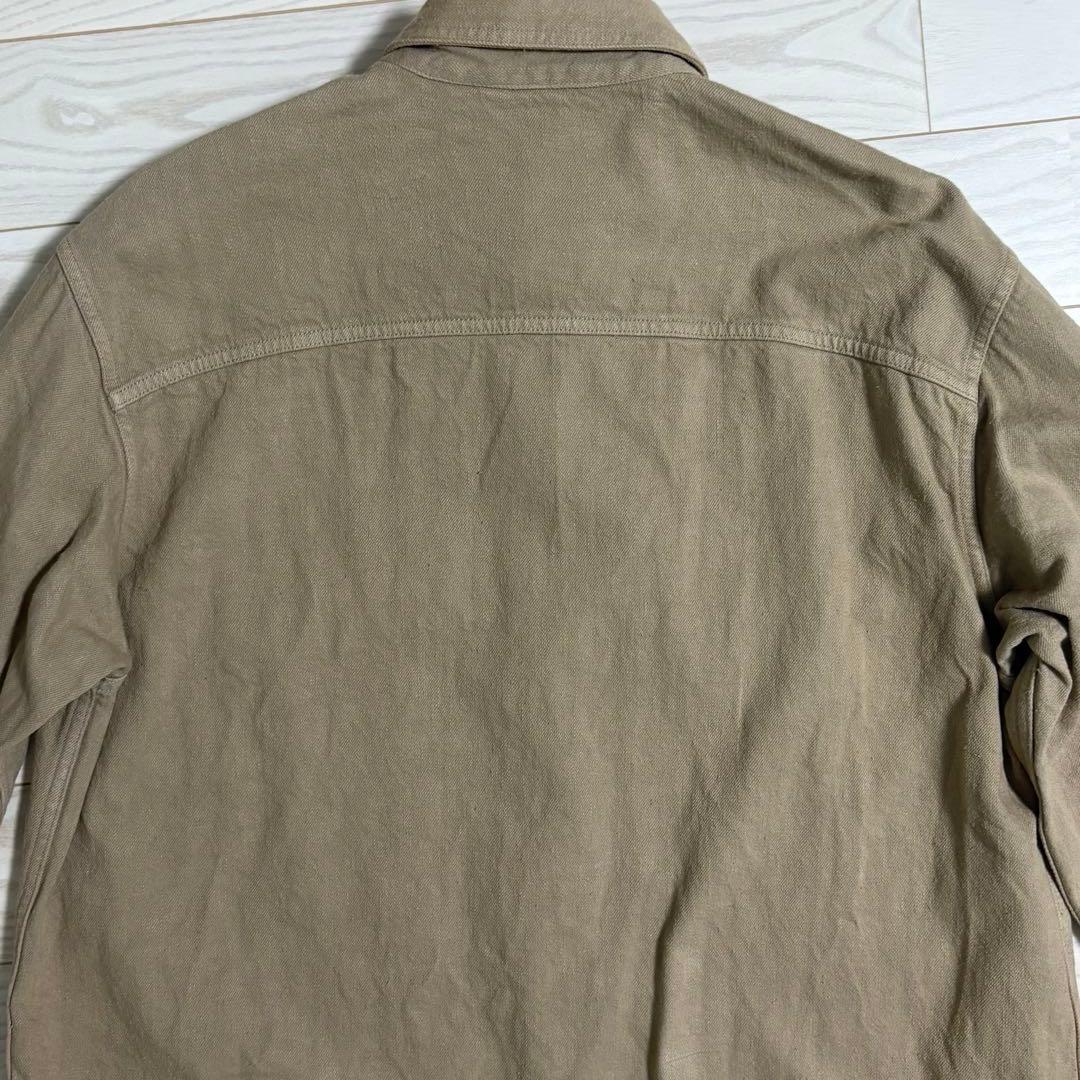 AURALEE ボタニカル染めセルビッチデニムシャツブルゾン　サイズ3