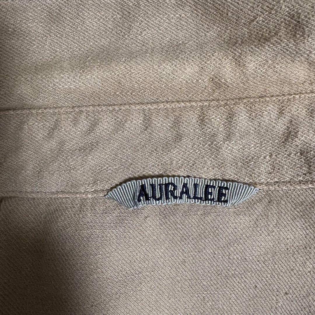 AURALEE ボタニカル染めセルビッチデニムシャツブルゾン　サイズ3