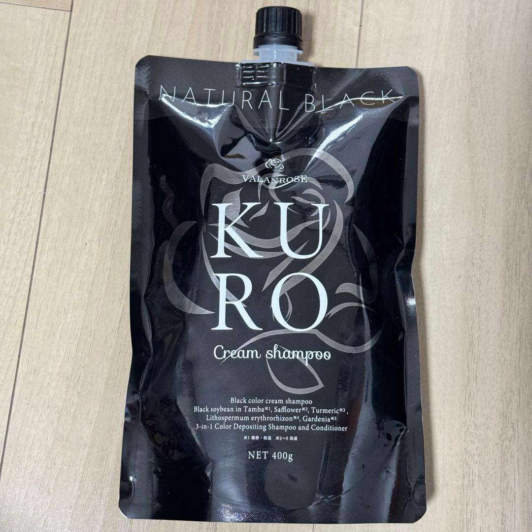 新品未開封 VALANROSE KURO Cream shampoo 400g