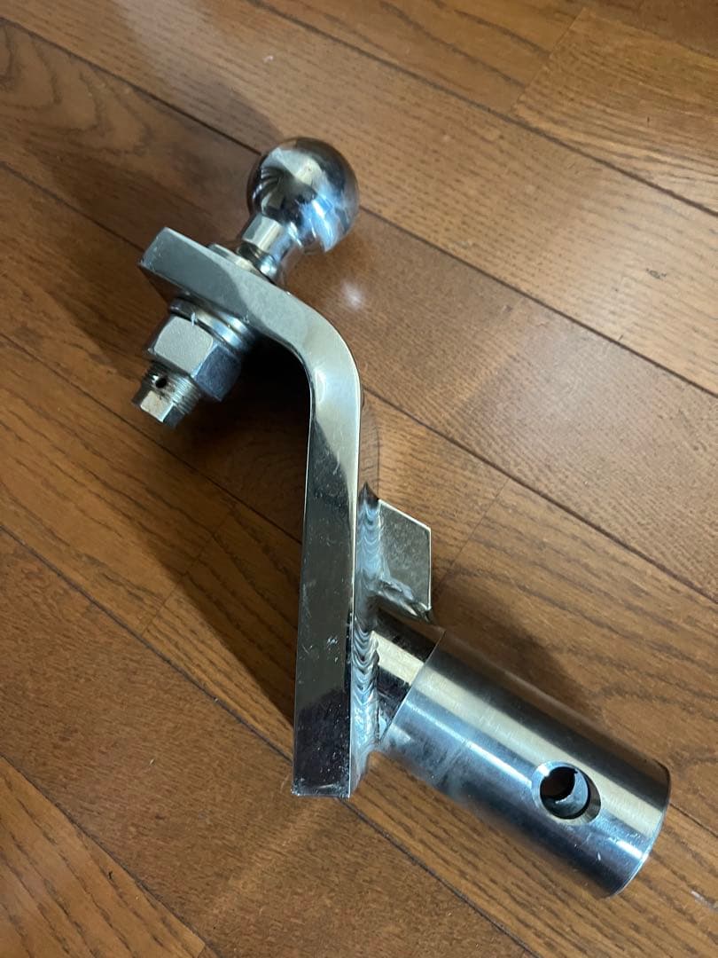 タイトジャパン ステンレス製 ヒッチボールマウント 丸スラント型