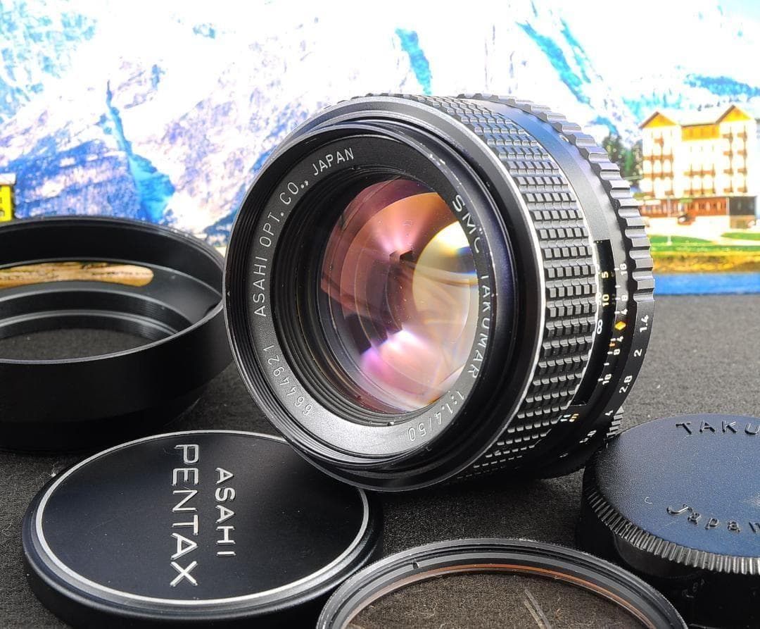 ペンタックス SMC Takumar 50mm F1.4 PENTAX フード付