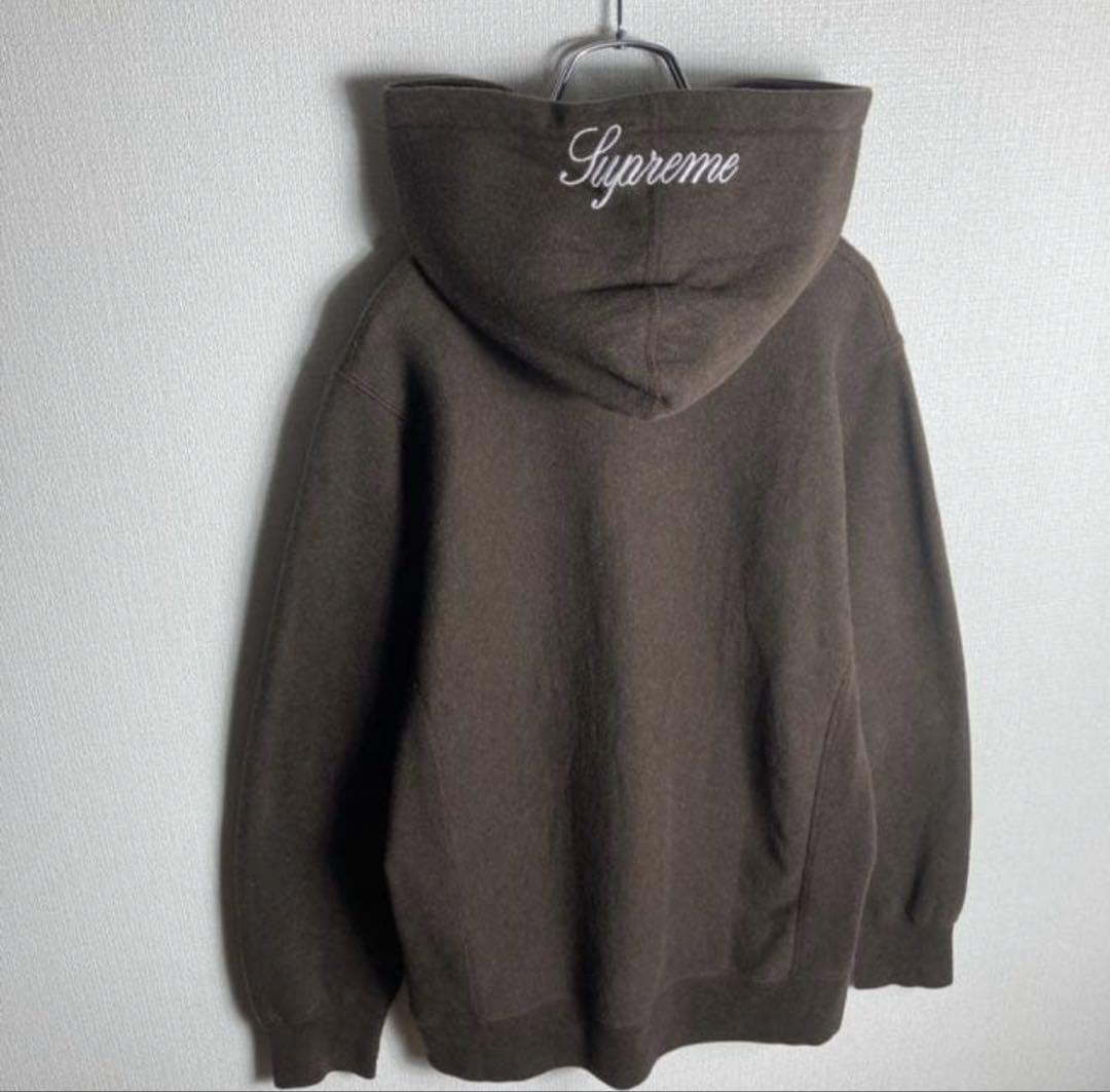【最終値下げ！】Supreme 刺繍ロゴ フーディー