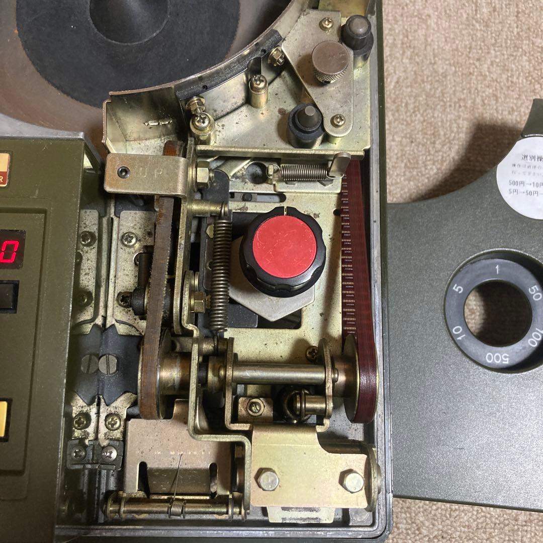 昭和レトロ　超レア実働　カウンター　小型硬貨計数機　日本金銭機械