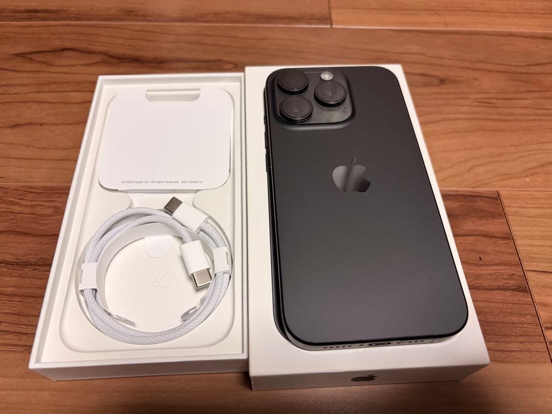 スマートフォン本体 Apple iPhone 15 Pro 128GB Titanium Black