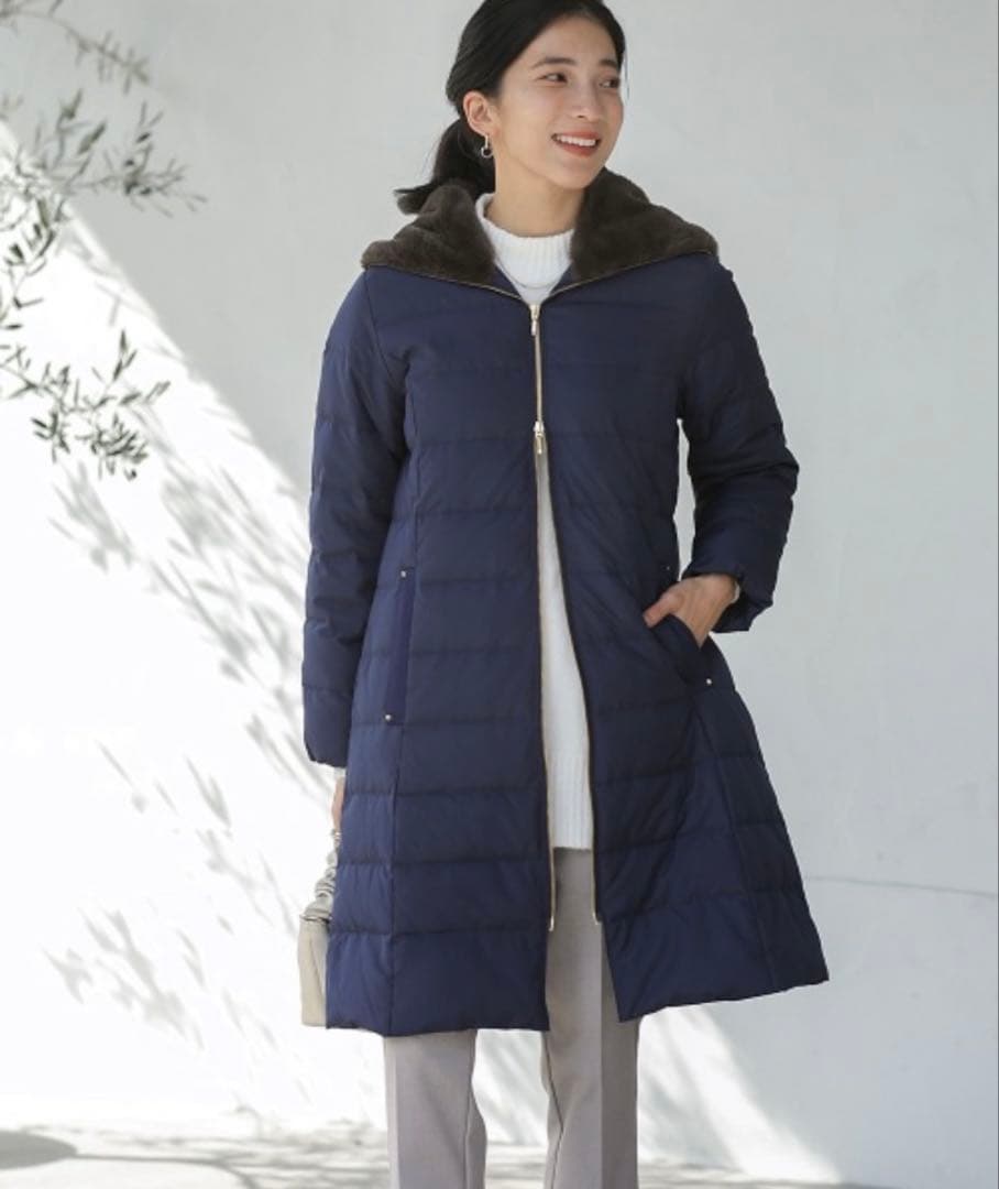 【最終価格★1月末まで】BouJeloud アウター　ダウンコート　ネイビー