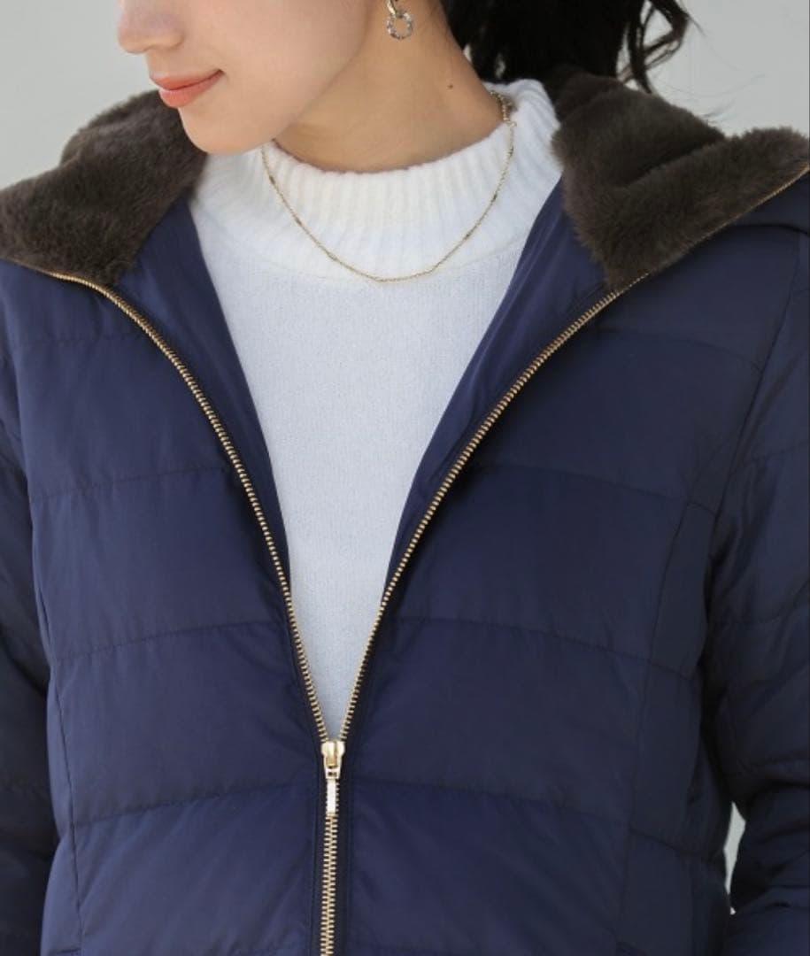 【最終価格★1月末まで】BouJeloud アウター　ダウンコート　ネイビー