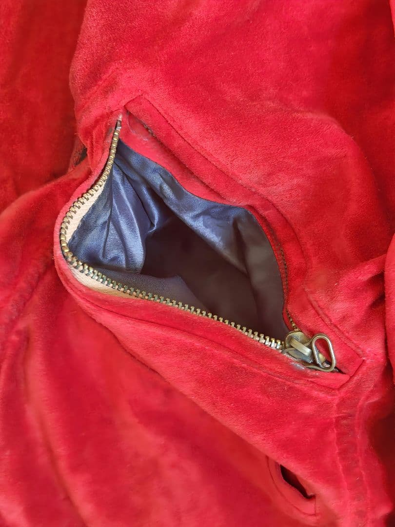 70's〜90's 赤 スウェードコート フランス製