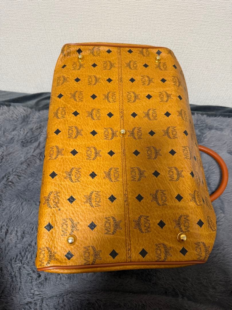 MCM ボストンバッグ ブラウン レザー