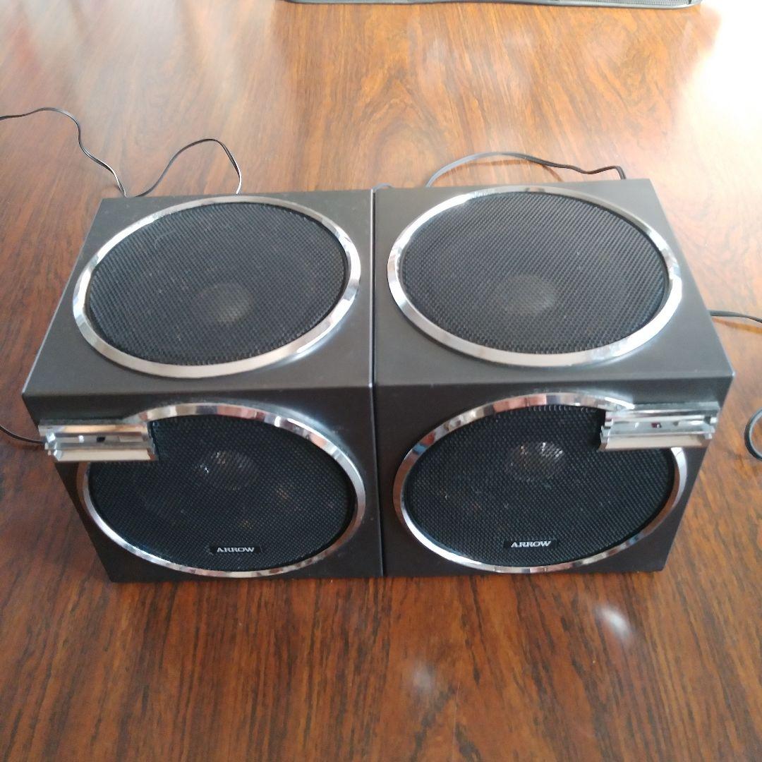 ARROW ４スピーカーセット 資生堂カセットデッキ　非売品　レトロ　レア物
