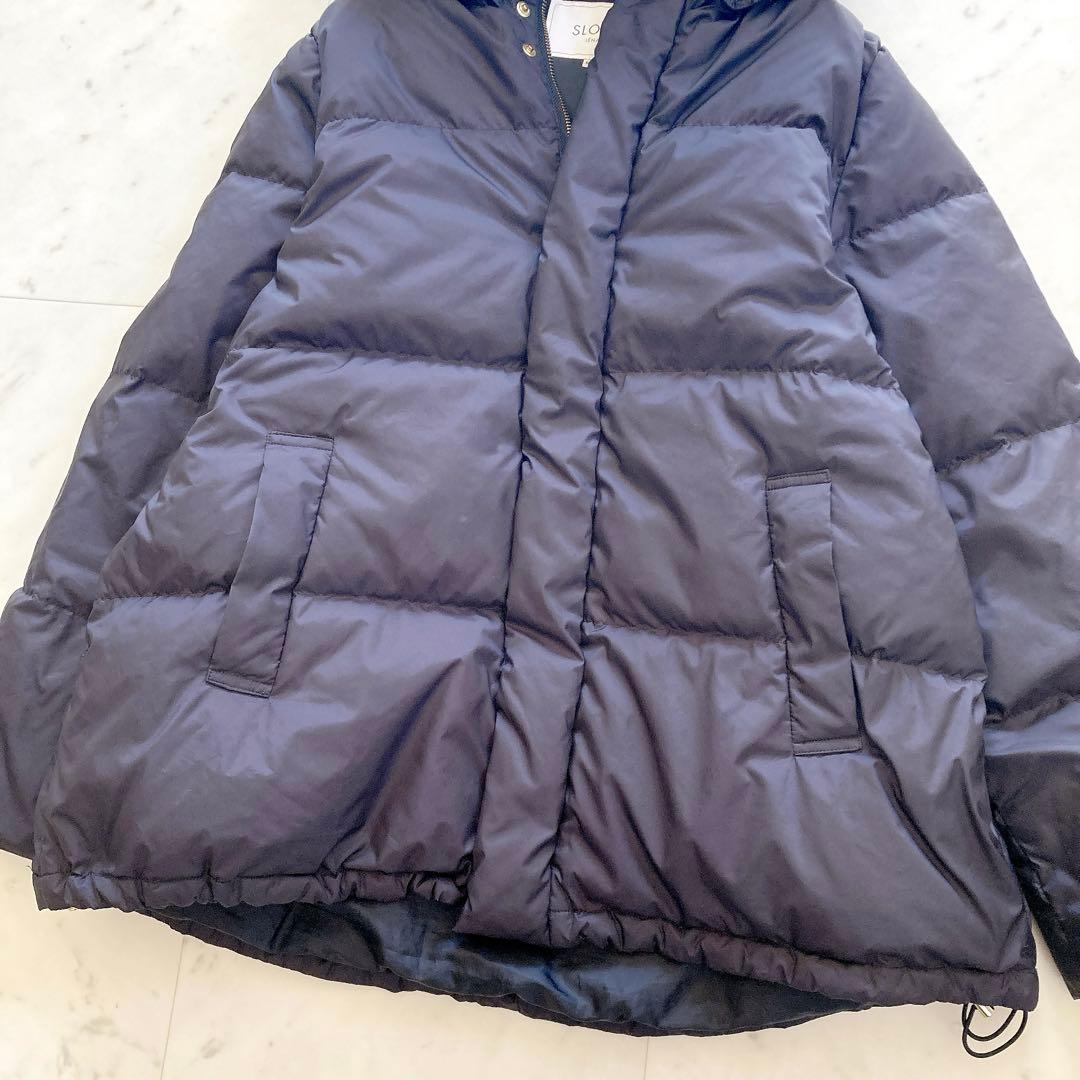 美品　スローブイエナ　ショートダウンコート　ダウンジャケット　40 ブラック