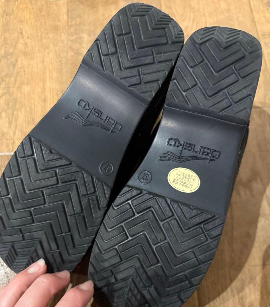 試着のみ/美品✴︎dansko ブラック クロッグサンダル 37