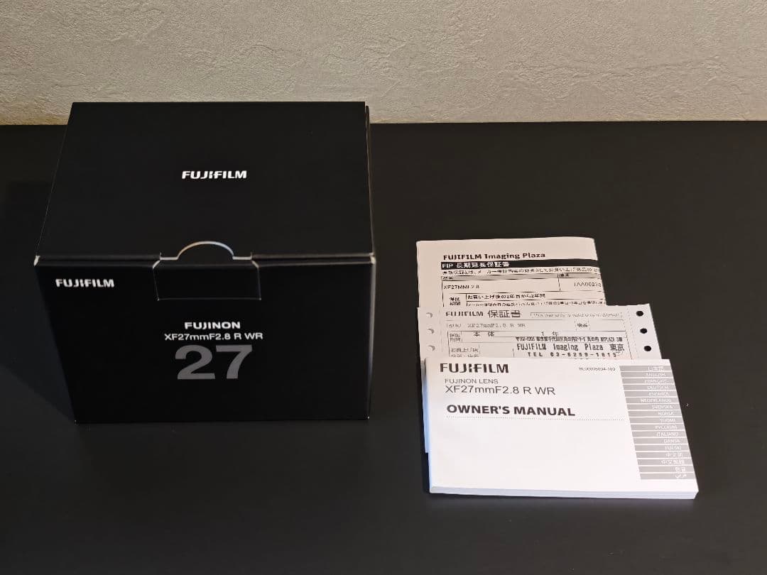 FUJIFILM 富士フイルム XF27mm F2.8 R WR
