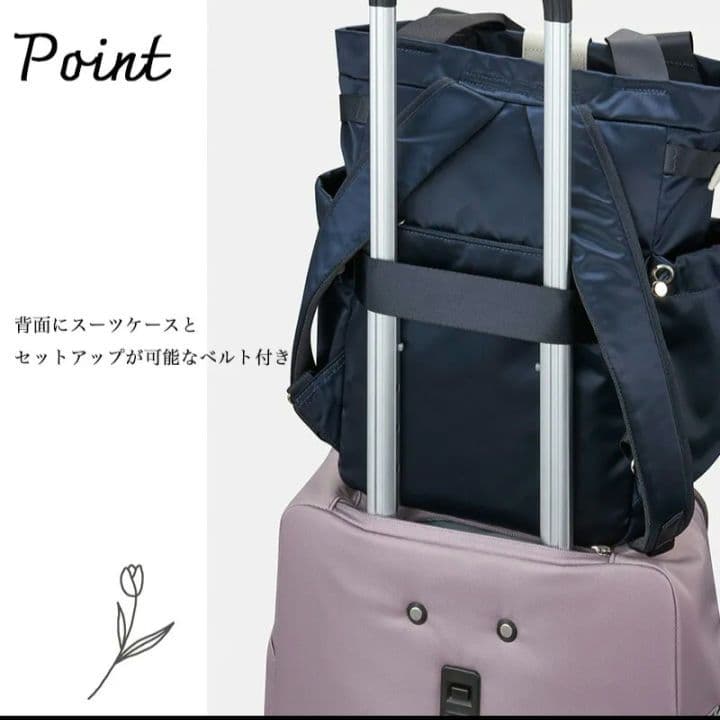 美品　カナナプロジェクト　大容量　リュック　17L　590g　ネイビー　A4