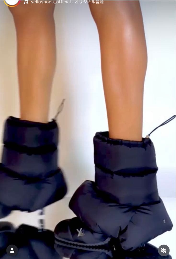 yello レッグウォーマー付ミュール 23.5 完売品