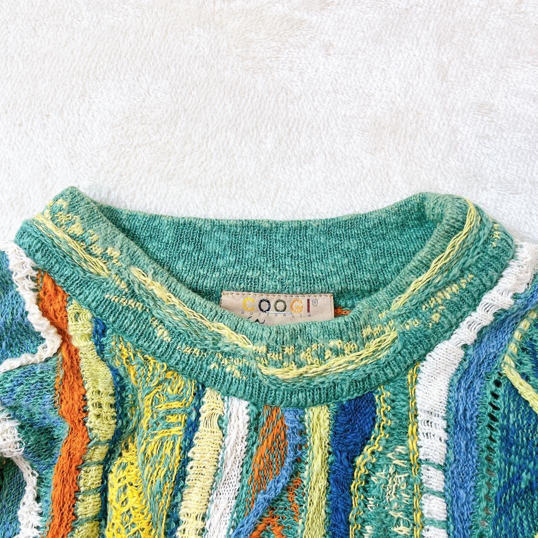 極美品✨COOGI クージ 100%ウール セーター パステルカラー 3Dニット