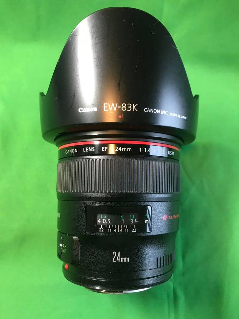 Canon EF24mm F1.4L Ⅱ USM 専用フード付き
