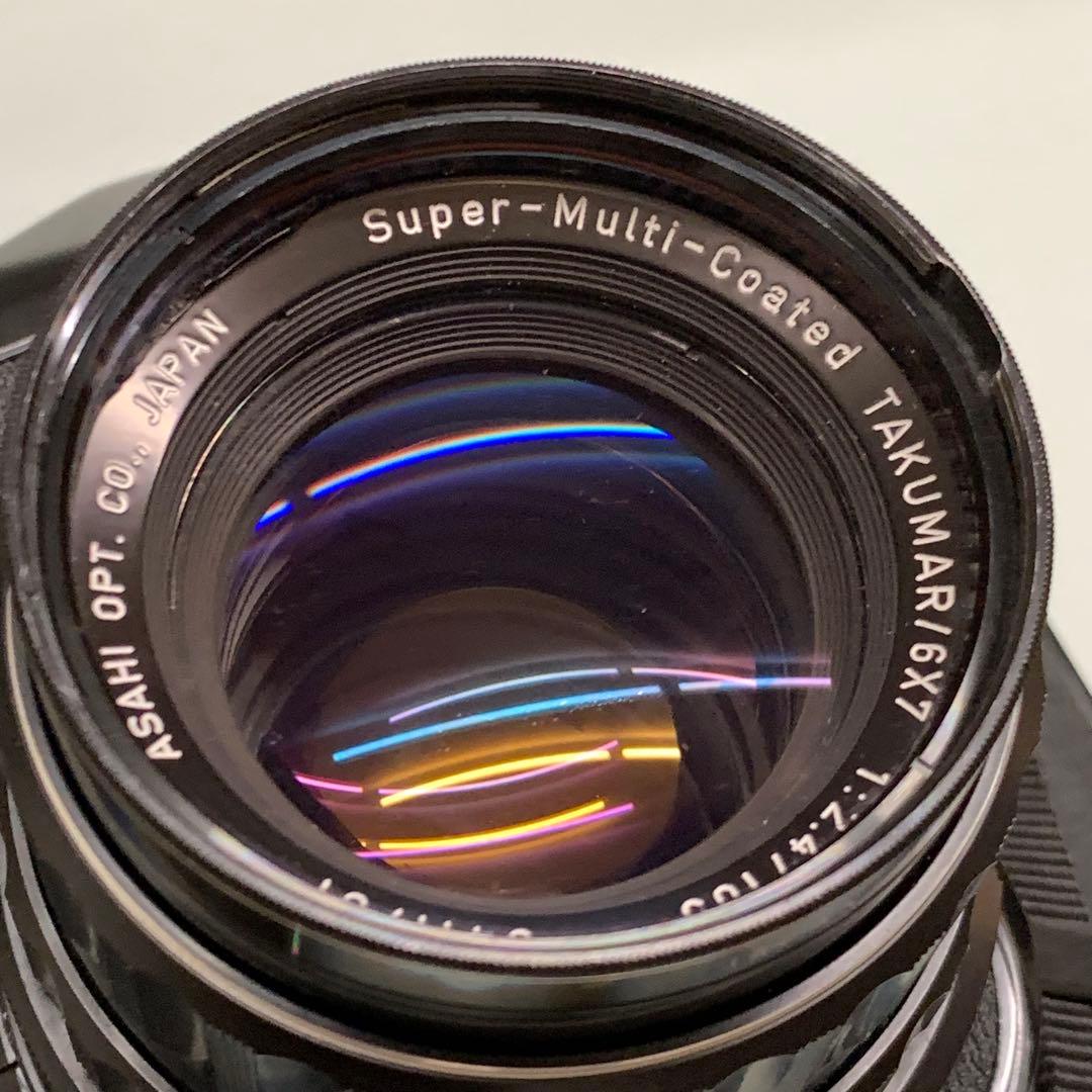 PENTAX 67本体、レンズ３本、接写リング、Kアダプタほかセット格安出品