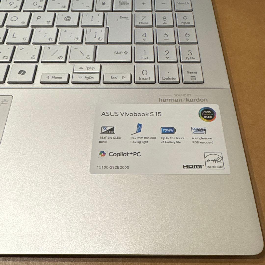ASUS Vivobook s15 ノートPC