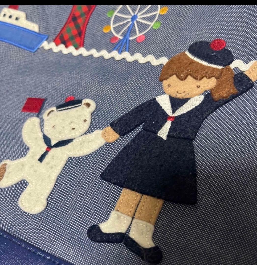 [特別価格]ファミリア 神戸本店1周年記念 限定 マチ付きデニムバッグ