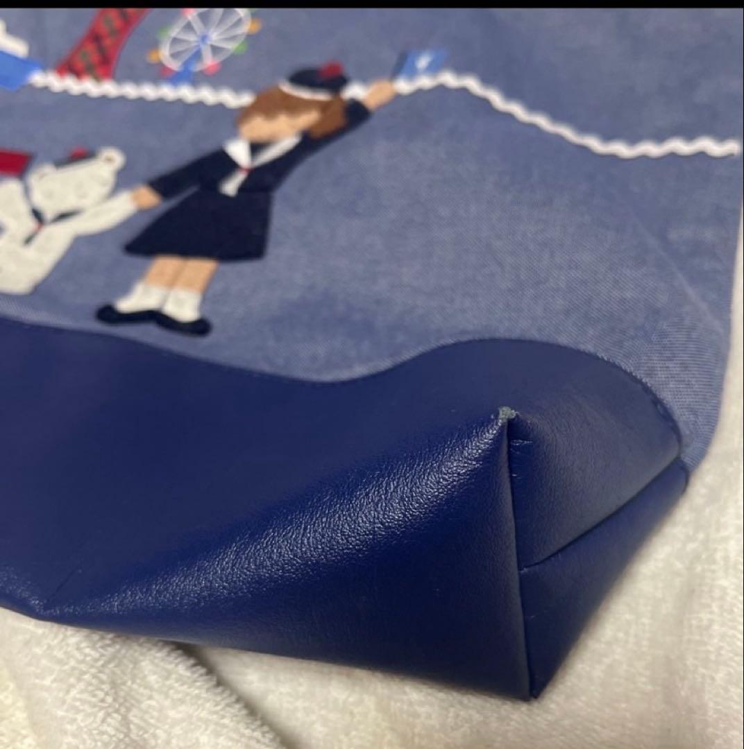 [特別価格]ファミリア 神戸本店1周年記念 限定 マチ付きデニムバッグ