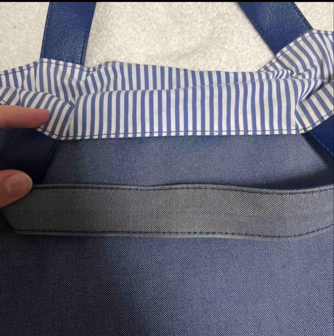 [特別価格]ファミリア 神戸本店1周年記念 限定 マチ付きデニムバッグ