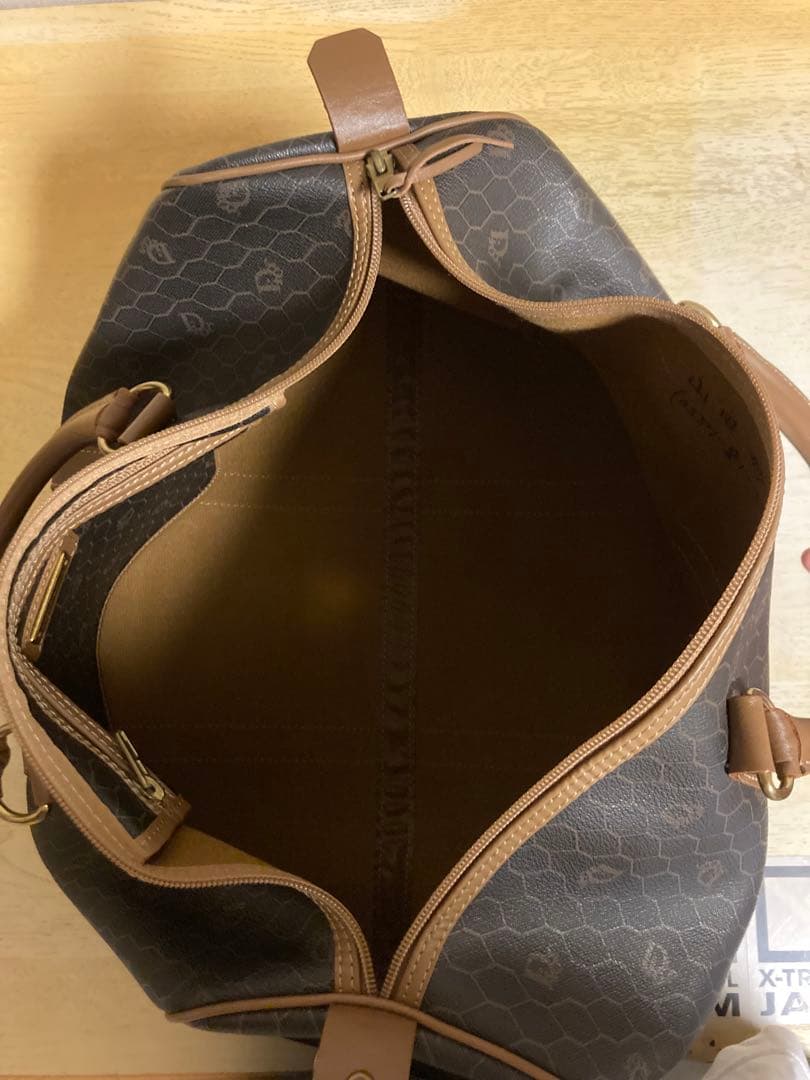 【訳あり】クリスチャンディオール ボストンバッグ ハニカム柄