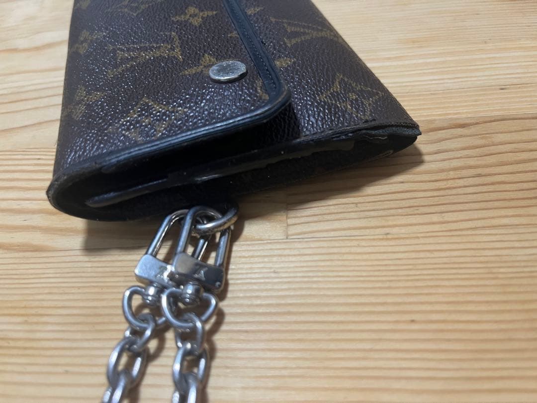 ルイヴィトン　モノグラム マカサー ポルトフォイユ ロン 長財布 茶色 ブラウン