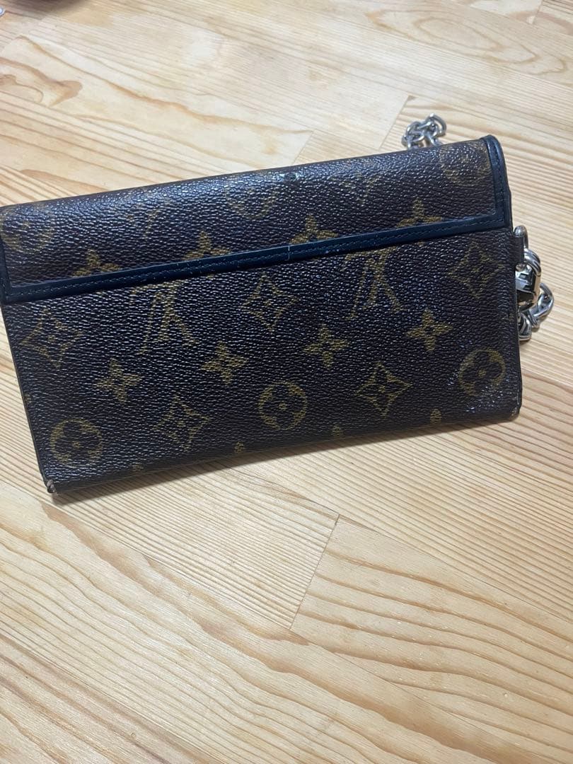 ルイヴィトン　モノグラム マカサー ポルトフォイユ ロン 長財布 茶色 ブラウン