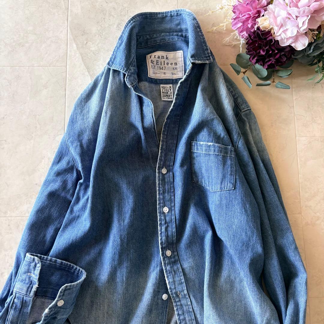 NO.6-131 frank&eileen Ron HermenデニムシャツS