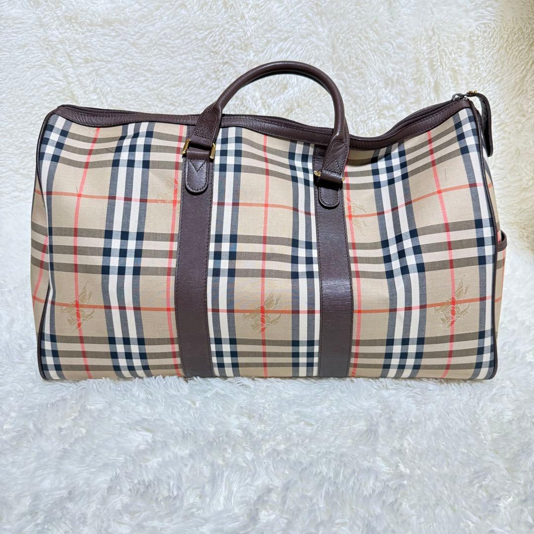 【値下げ中】Burberry ボストンバッグ 大容量 ノヴァチェック バーバリー