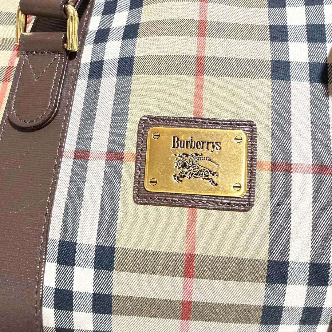 【値下げ中】Burberry ボストンバッグ 大容量 ノヴァチェック バーバリー