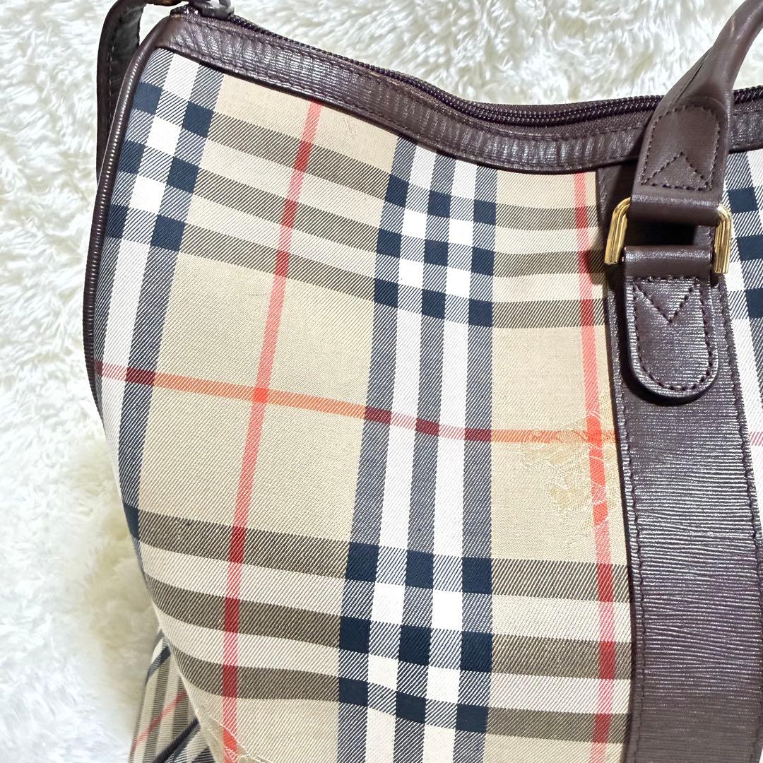 【値下げ中】Burberry ボストンバッグ 大容量 ノヴァチェック バーバリー