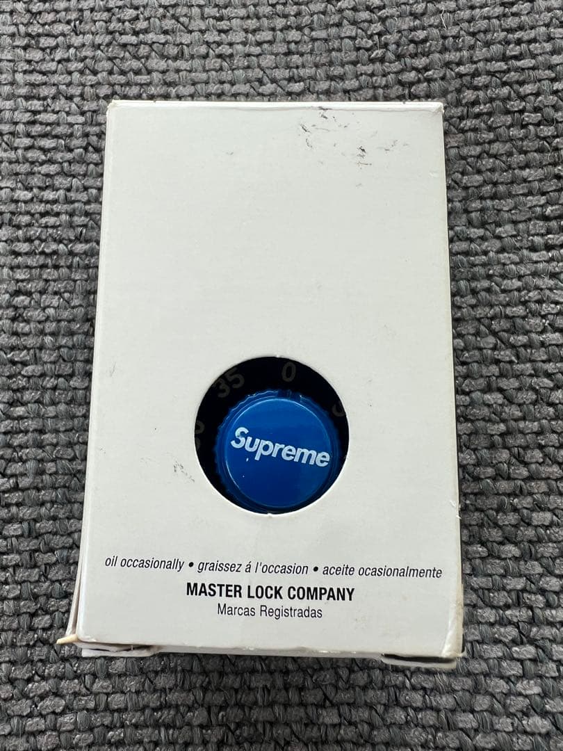 Supreme×Master Lock BLUE 南京錠 DEADSTOCK 青