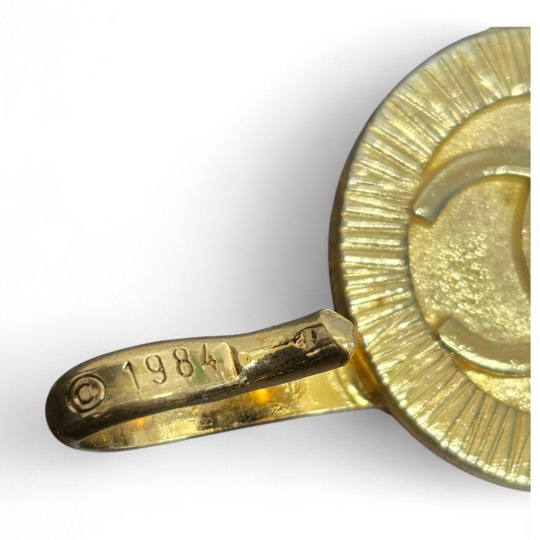 CHANEL シャネル 3連チェーンベルト 1984 CCココマーク ロゴベルト