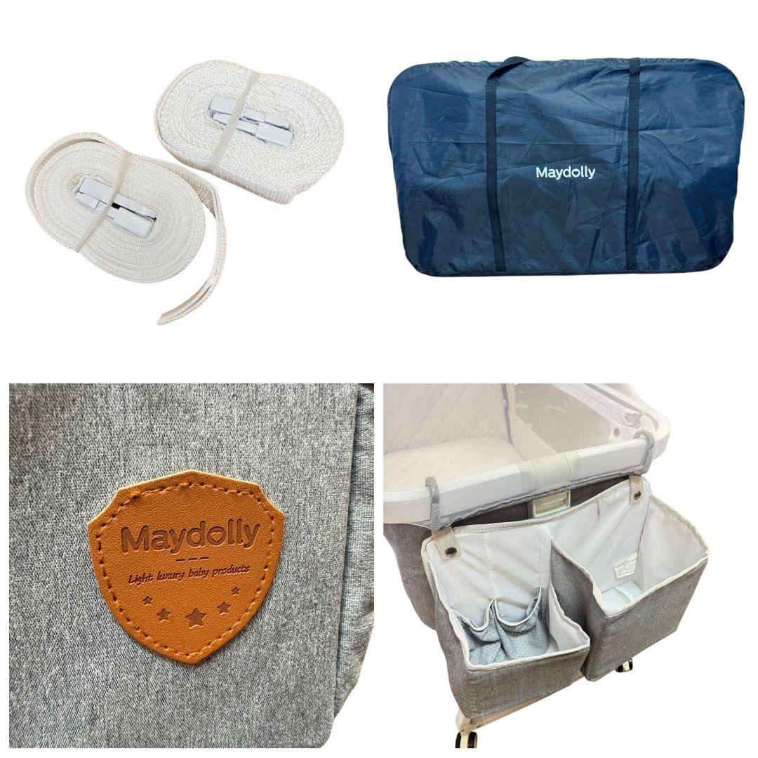 【クリーニング済】Maydolly ベビーベッド 折り畳み 専用ケース キャリー