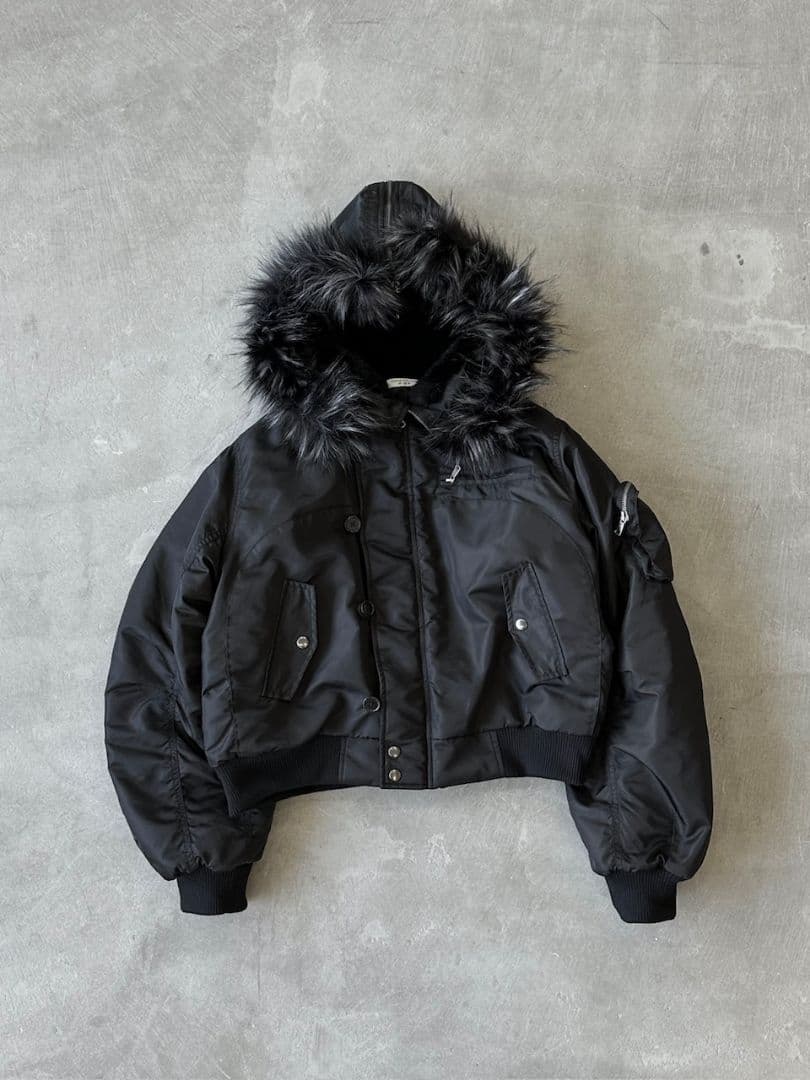 ジャケット・アウター CHIKASHITSU+ N-2B cropped hood blouson